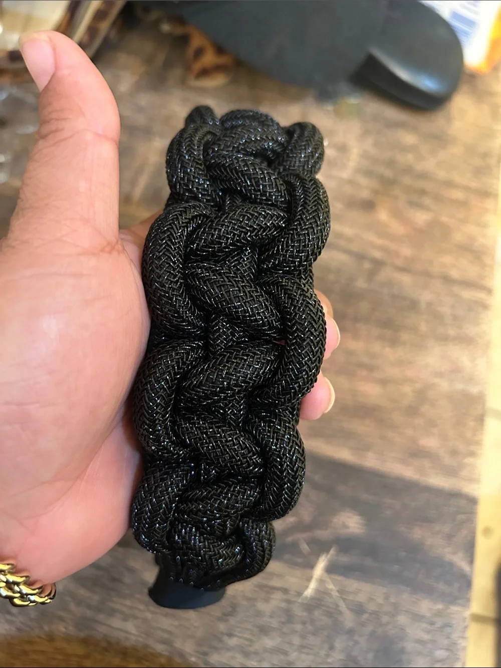 Shiraleah Black Braided Padded Headband